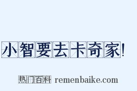 小智要去卡奇家!是什么意思的图片